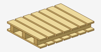 Two-Way, Double-Wing Pallet