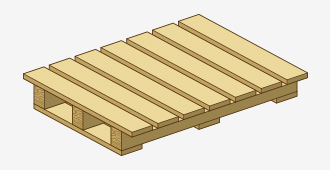 Two-Way, Single-Wing Pallet